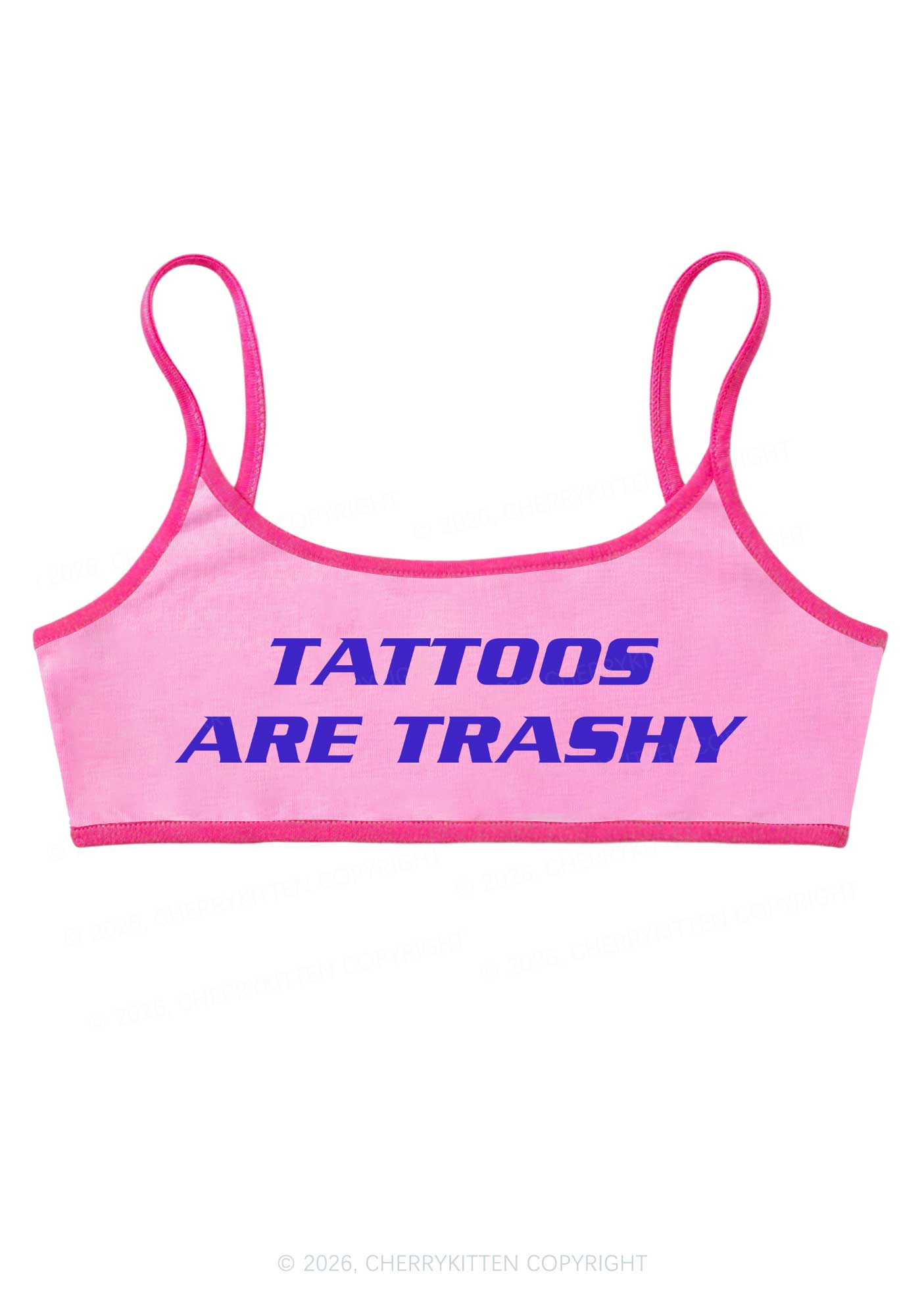 Tattoos Are Trashy Y2K Super Crop Cami Cherrykitten