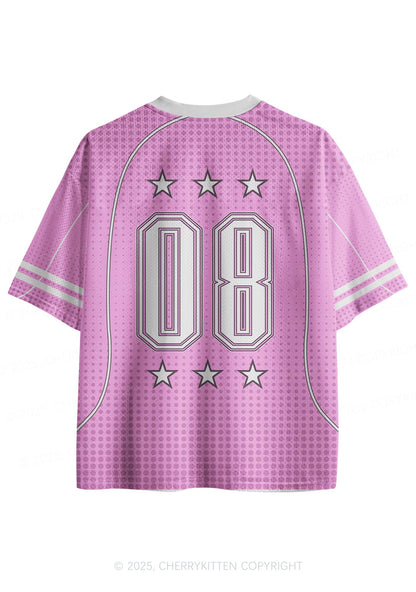 Custom Pink Star Ketamxxe Y2K Sport Jersey Shirts Cherrykitten