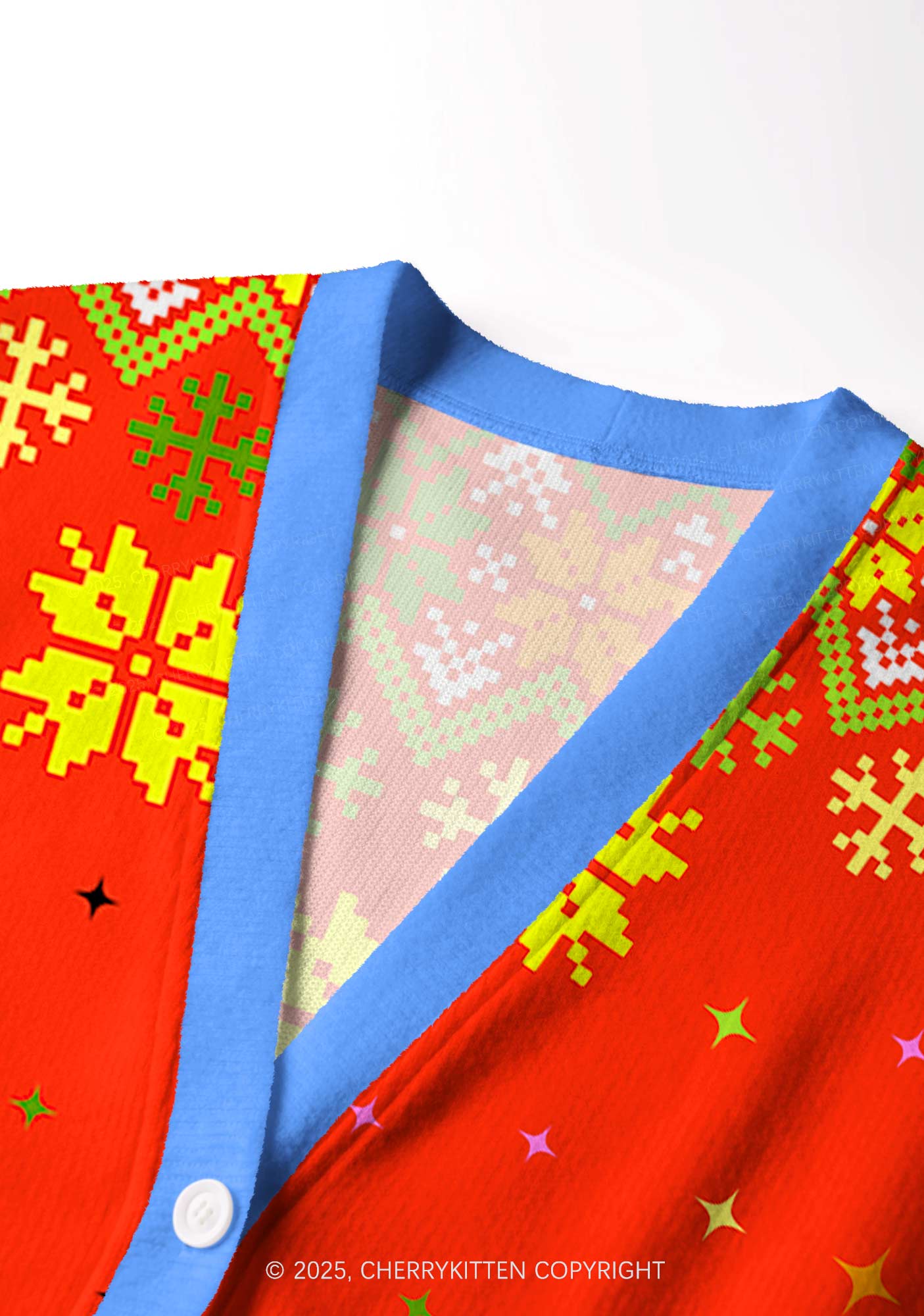 Im Not Going Y2K Christmas Cardigan Knit Sweatshirt Cherrykitten