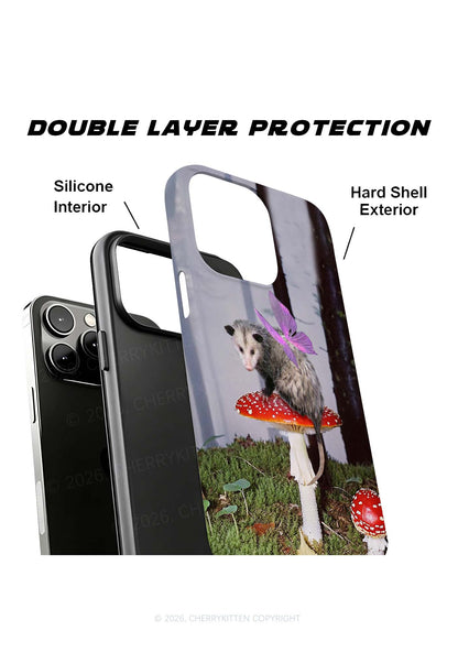 Fairy Possum On Mushroom Y2K Phone Case Cherrykitten