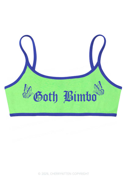 Goth Bimbo Y2K Super Crop Cami Cherrykitten
