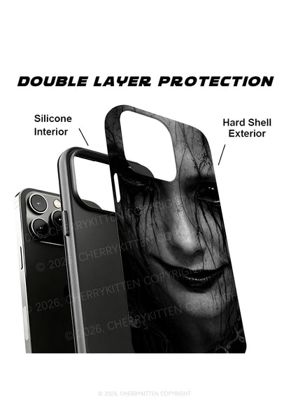 Halloween Black Tears Woman Y2K Phone Case Cherrykitten
