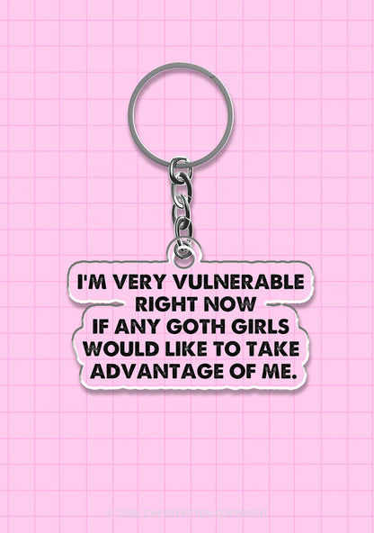 Im Vulnerable 1Pc Y2K Keychain Cherrykitten
