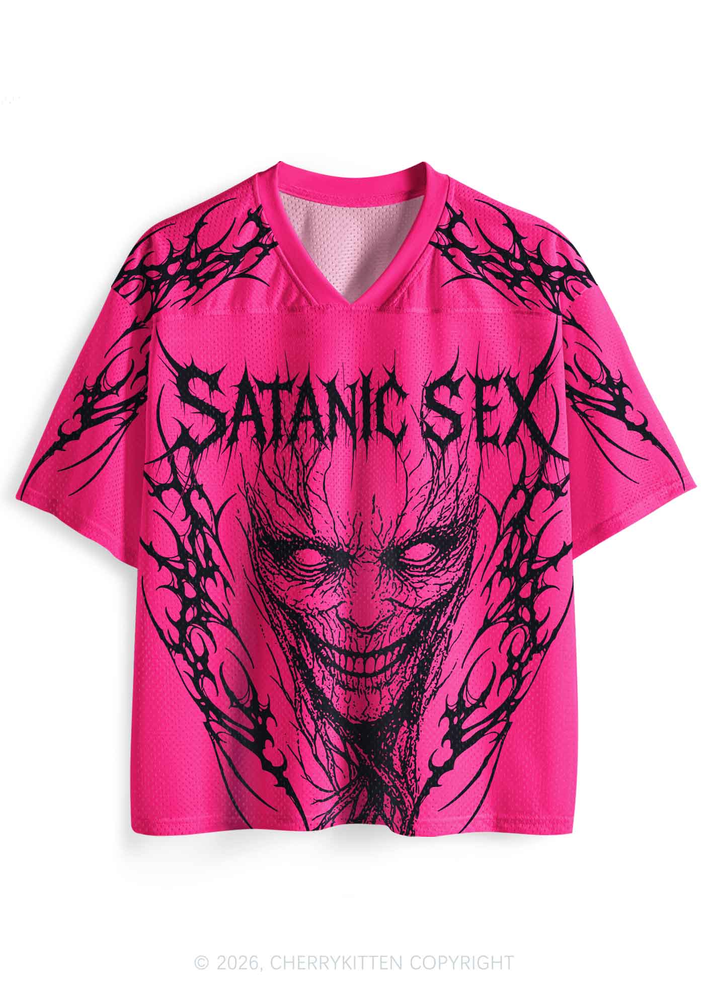 Halloween Satanic Sx Y2K Sport Jersey Shirts Cherrykitten