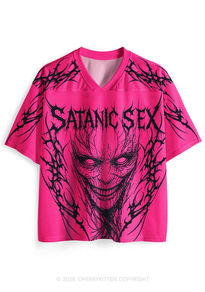 Halloween Satanic Sx Y2K Sport Jersey Shirts Cherrykitten