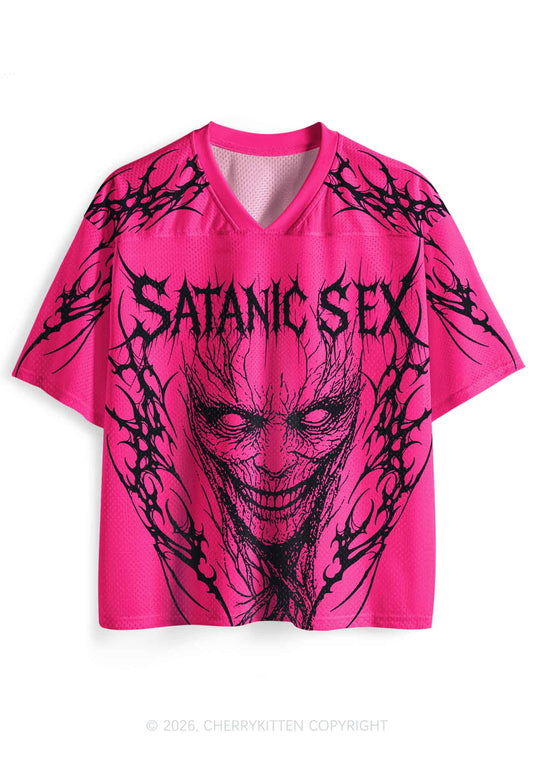 Halloween Satanic Sx Y2K Sport Jersey Shirts Cherrykitten