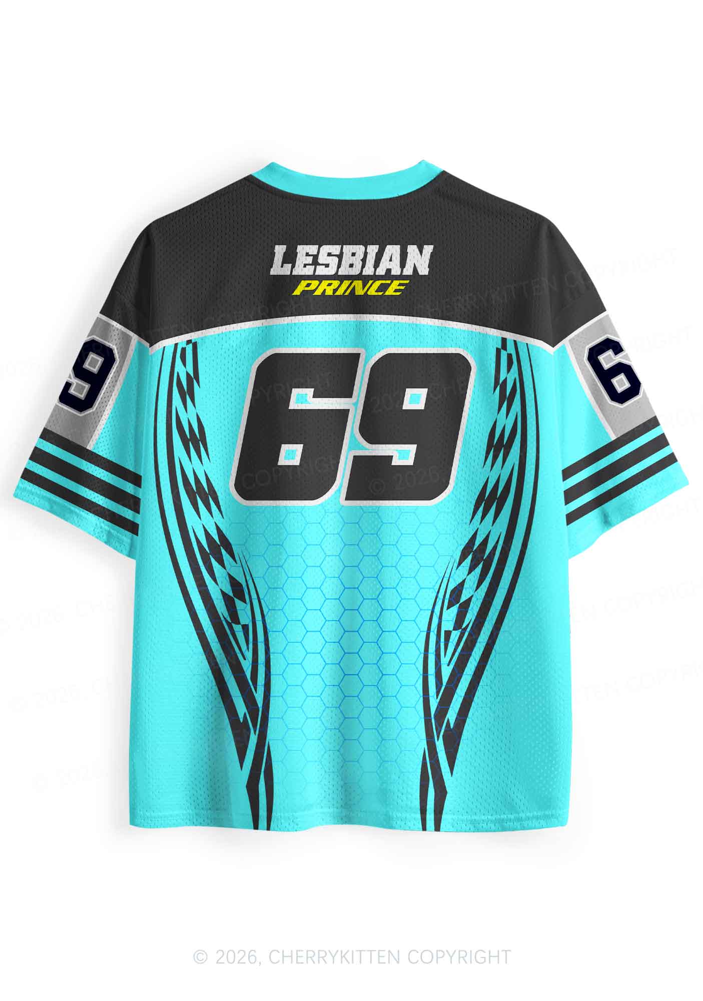 Blue Lesbian Prince Pride Y2K Sport Jersey Shirts Cherrykitten
