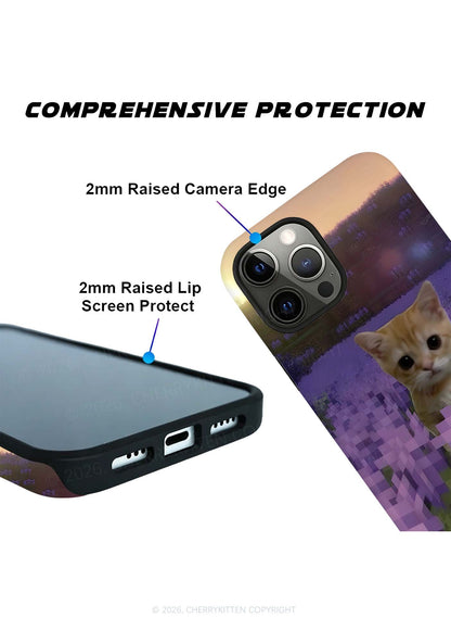 Lavender Kitten Y2K Phone Case Cherrykitten