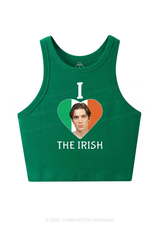 I Love The Irish Custom Photo St Patricks Y2K Crop Tank Top Cherrykitten
