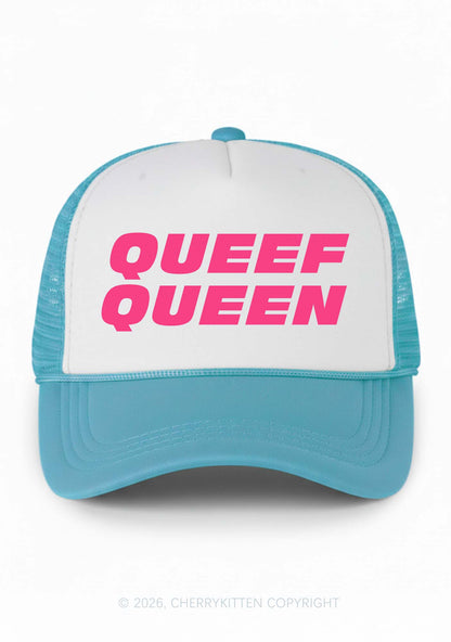 Queef Queen Y2K Colorblock Trucker Hat Cherrykitten