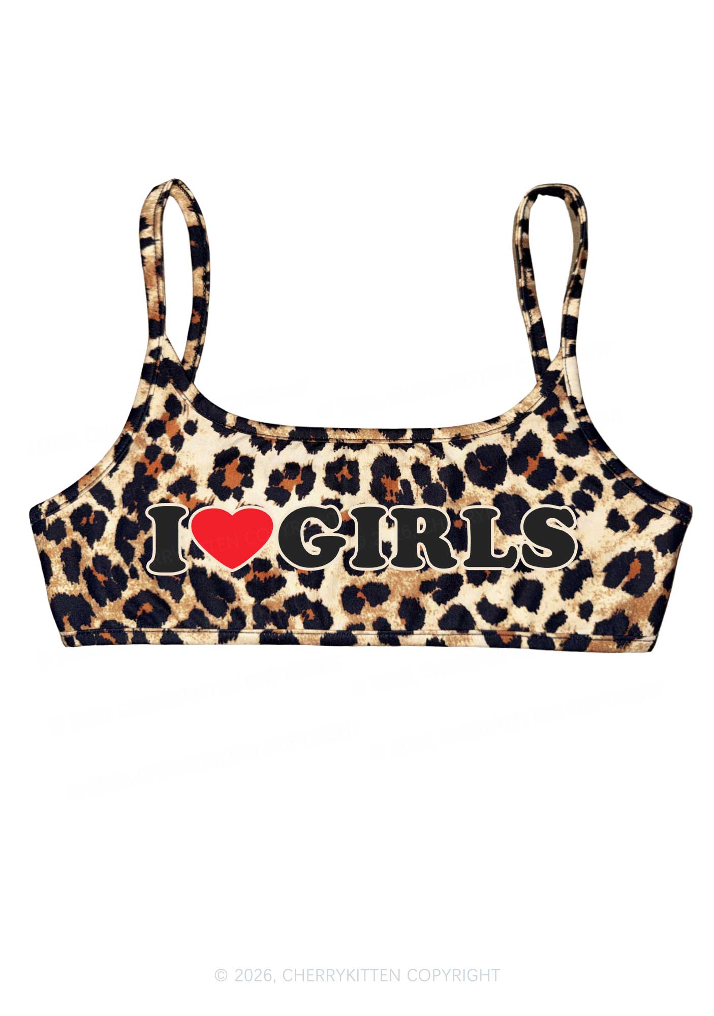 I Love Girls Pride Y2K Super Crop Cami Cherrykitten