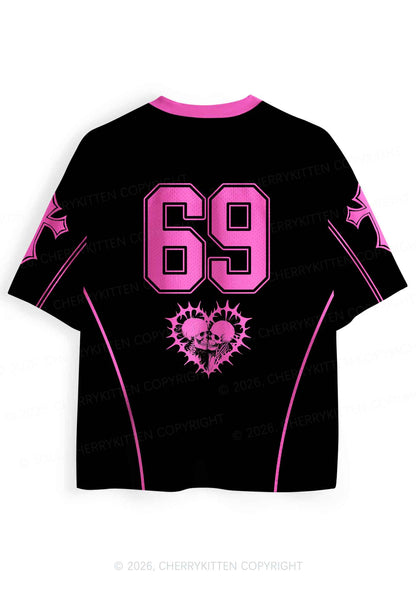 Hot Pink Better A Faggot Than A Fascist Pride Y2K Sport Jersey Shirts Cherrykitten