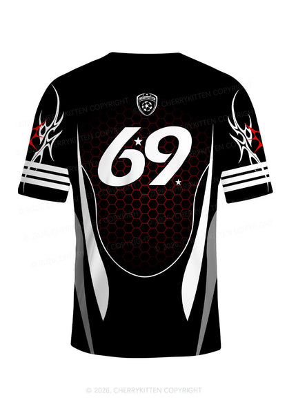 Black He Him Hole Pride Y2K Football Jersey Shirts Cherrykitten