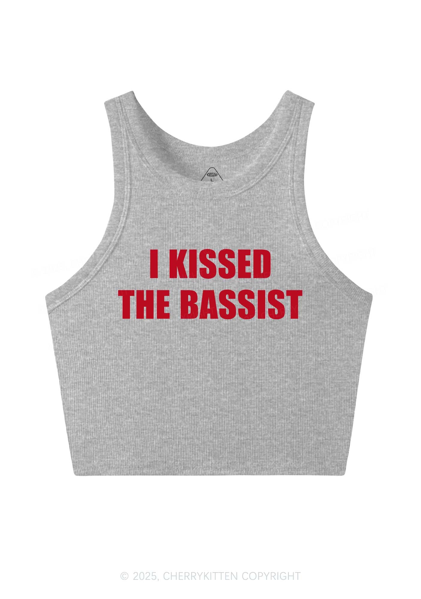 I Kissed The Bassist Y2K Crop Tank Top Cherrykitten