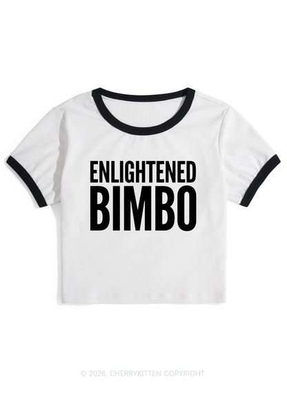 Enlightened Bimbo Y2K Ringer Tee Cherrykitten