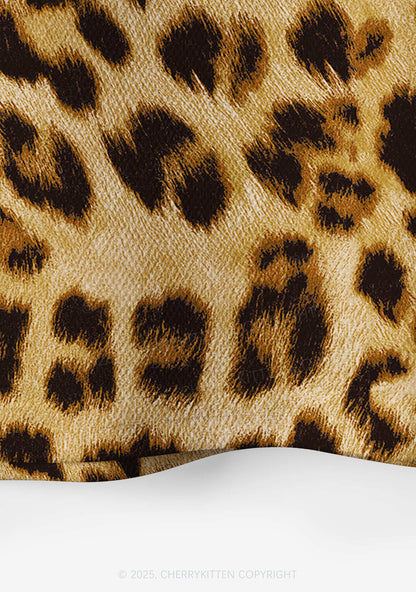 Custom Leopard Smoke Blunt Y2K Crop Sport Jersey Shirts Cherrykitten