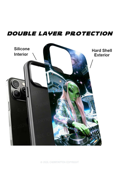 Space Alien DJ Y2K Phone Case Cherrykitten