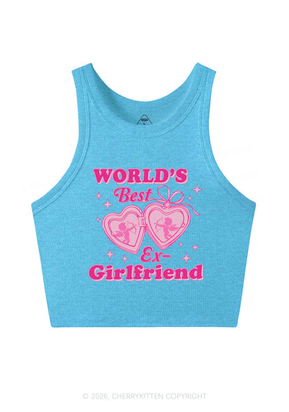 Worlds Best Ex GF Valentine's Day Y2K Crop Tank Top Cherrykitten