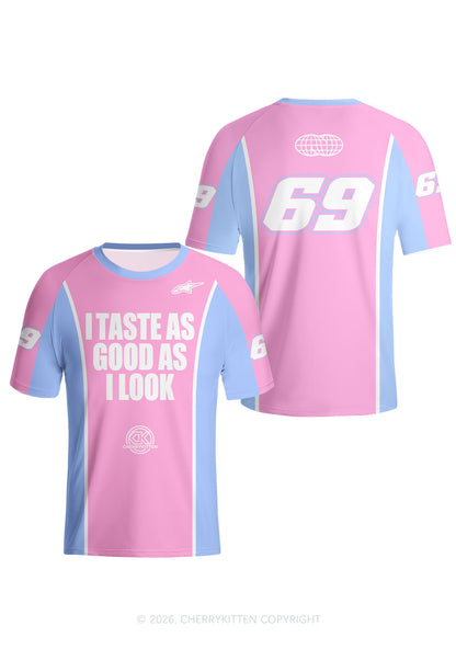 I Taste Good Y2K Football Jersey Shirts Cherrykitten