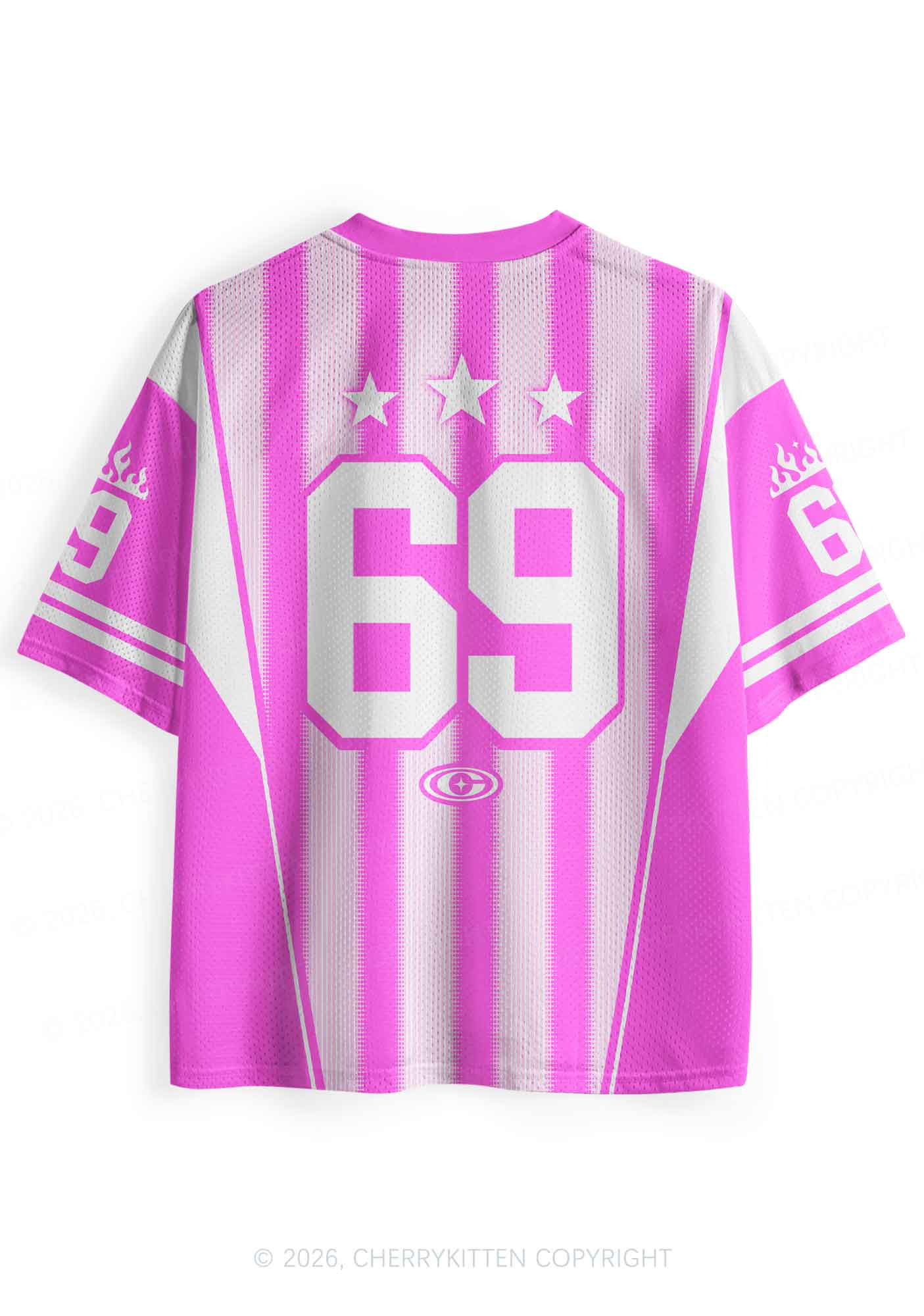 Pink Kxxamine Stars Y2K Sport Jersey Shirts Cherrykitten