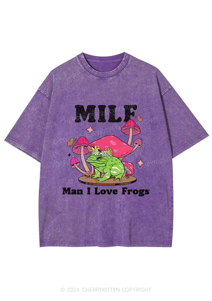 Mxxf Frog Y2K Washed Tee Cherrykitten