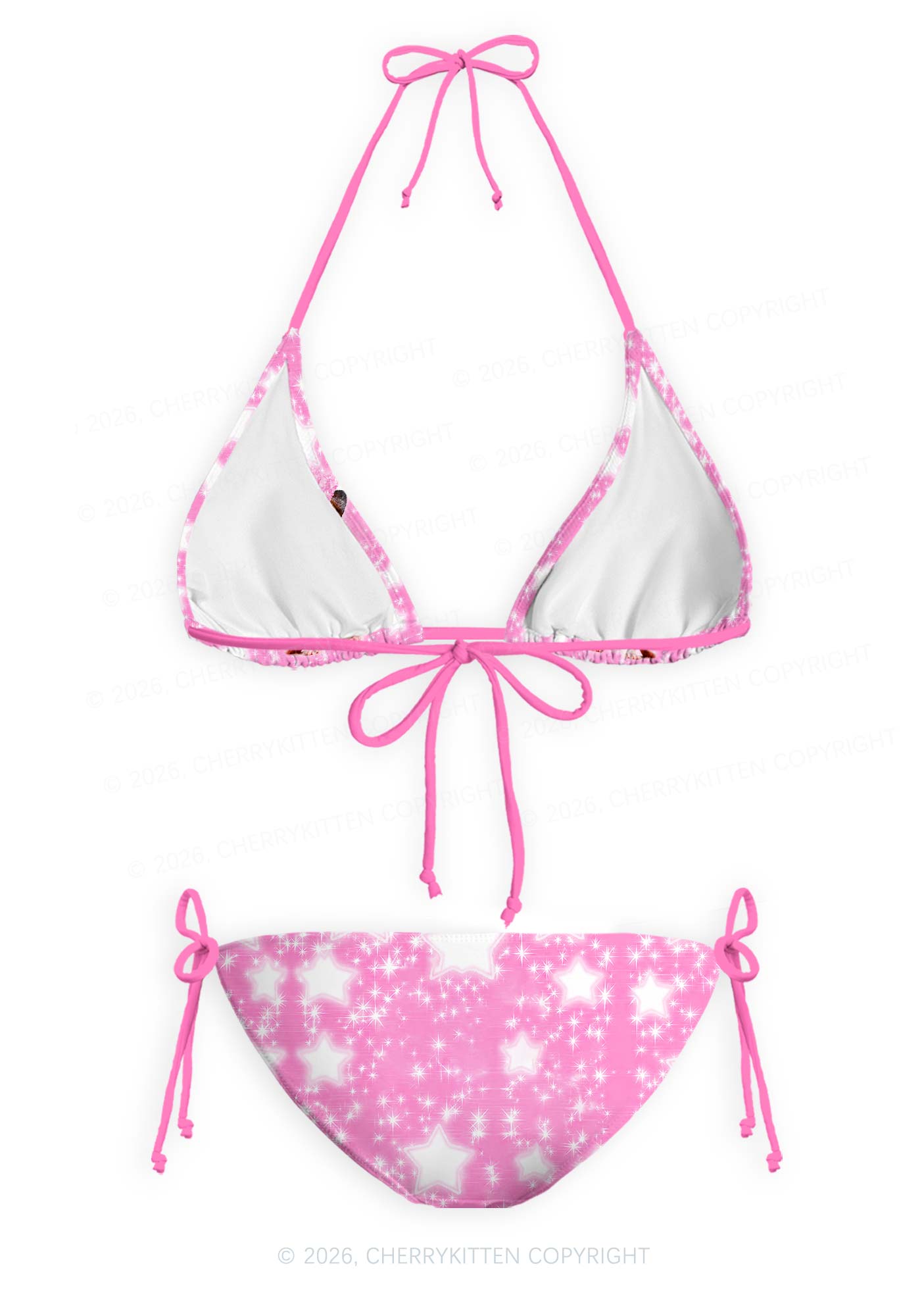 Rat Princess Y2K Print Bikini Set Cherrykitten