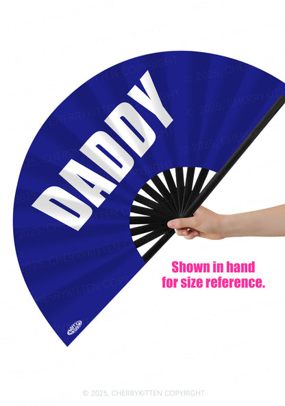 Bold Daddy Y2K Rave Hand Fan Cherrykitten