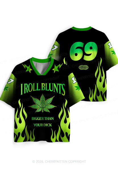 I Roll Blunts Y2K Sport Jersey Shirts Cherrykitten