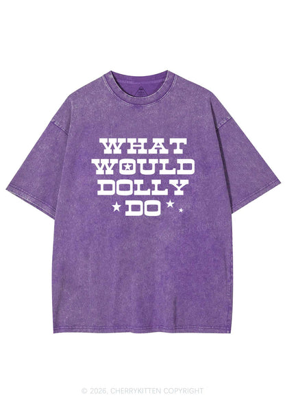 What Would Doll Do Y2K Shirts Washed Tee Cherrykitten