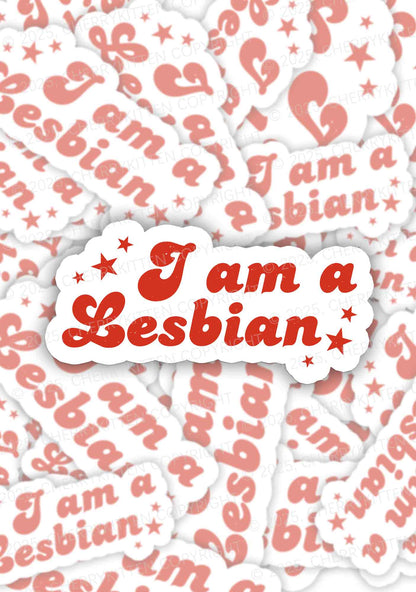 Im Lesbian Pride 1Pc Y2K Sticker Cherrykitten
