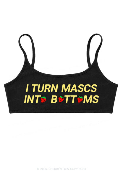 Turn Mascs Into Bottoms Pride Y2K Super Crop Cami Cherrykitten