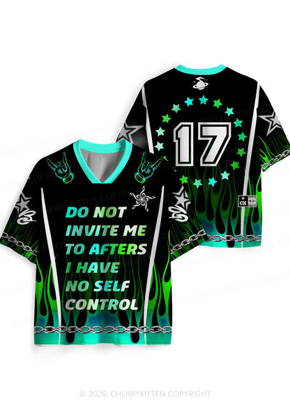 Do Not Invite Me To Afters Y2K Sport Jersey Shirts Cherrykitten