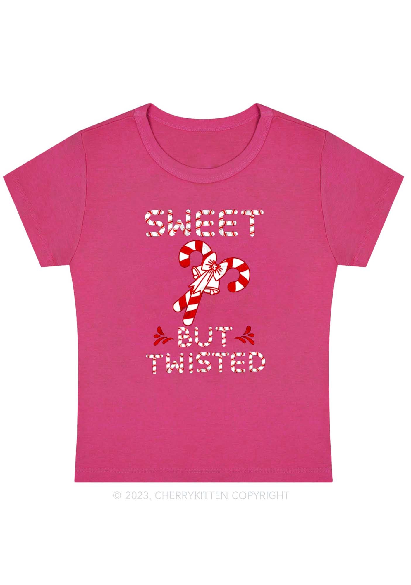 Sweet But Twisted Christmas Baby Tee Cherrykitten