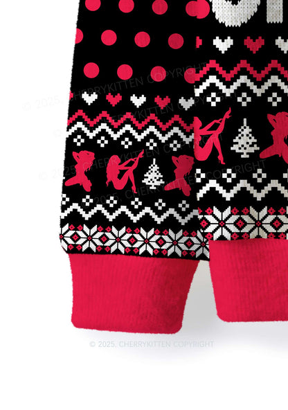 Best Ex Girlfriend Y2K Christmas Knit Sweatshirt Cherrykitten