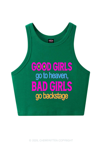 Bad Girls Go Backstage Y2K Crop Tank Top Cherrykitten