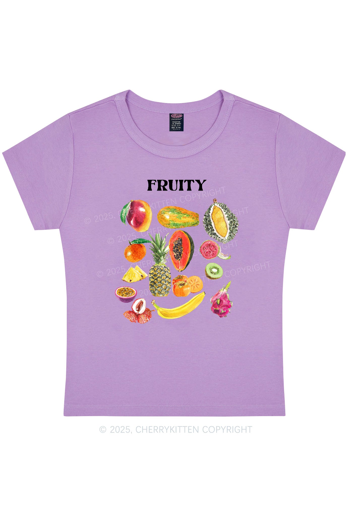 Fruity Y2K Baby Tee Cherrykitten