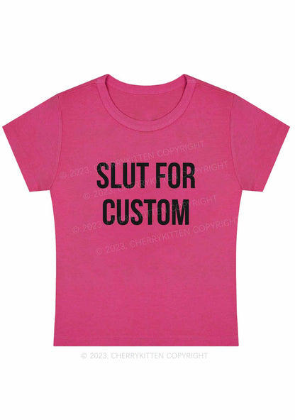 Curvy Slxt For Custom Y2K Baby Tee Cherrykitten