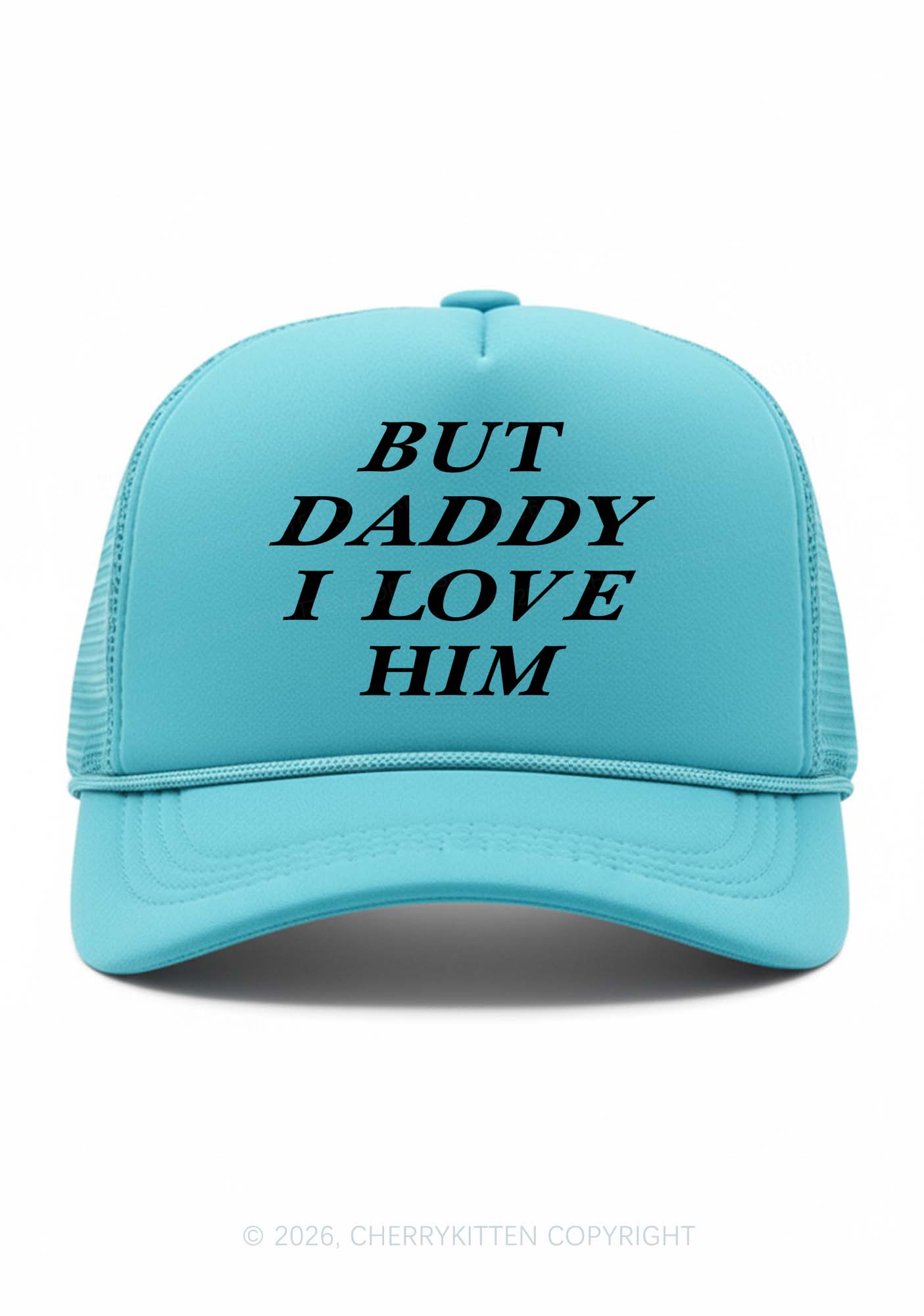 But Daddy I Love Him Pride Y2K Trucker Hat Cherrykitten