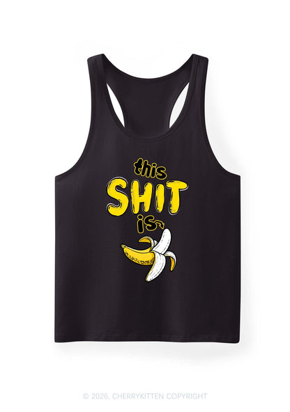 This Shxt Is Banana Y2K Men Racerback Tank Top Cherrykitten