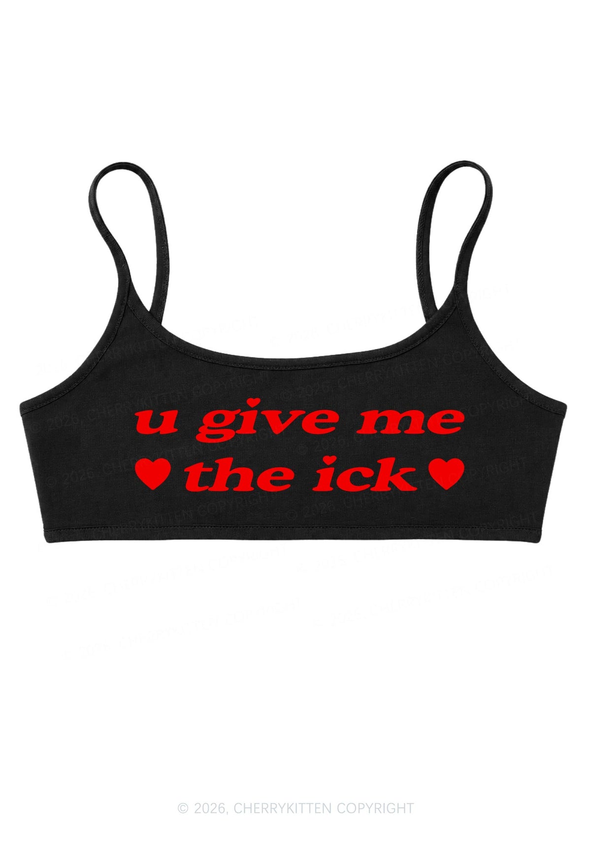 Give Me Ick Y2K Super Crop Cami Cherrykitten