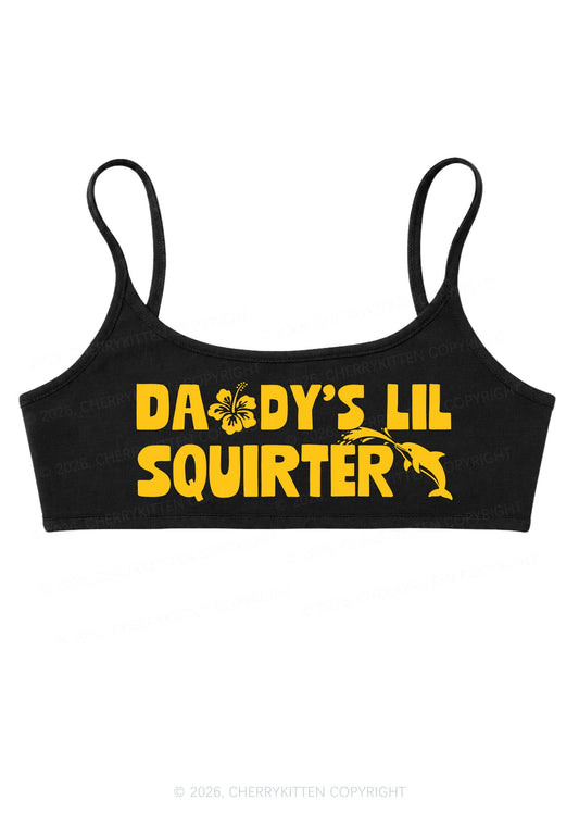 Daddys Lil Squirter Y2K Super Crop Cami Cherrykitten