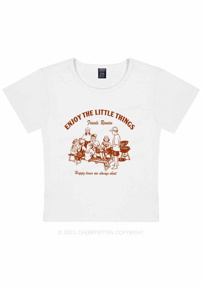 Curvy Enjoy The Little Things Y2K Baby Tee Cherrykitten