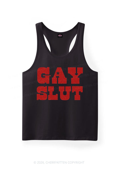 Gay Slxt Pride Y2K Men Racerback Tank Top Cherrykitten