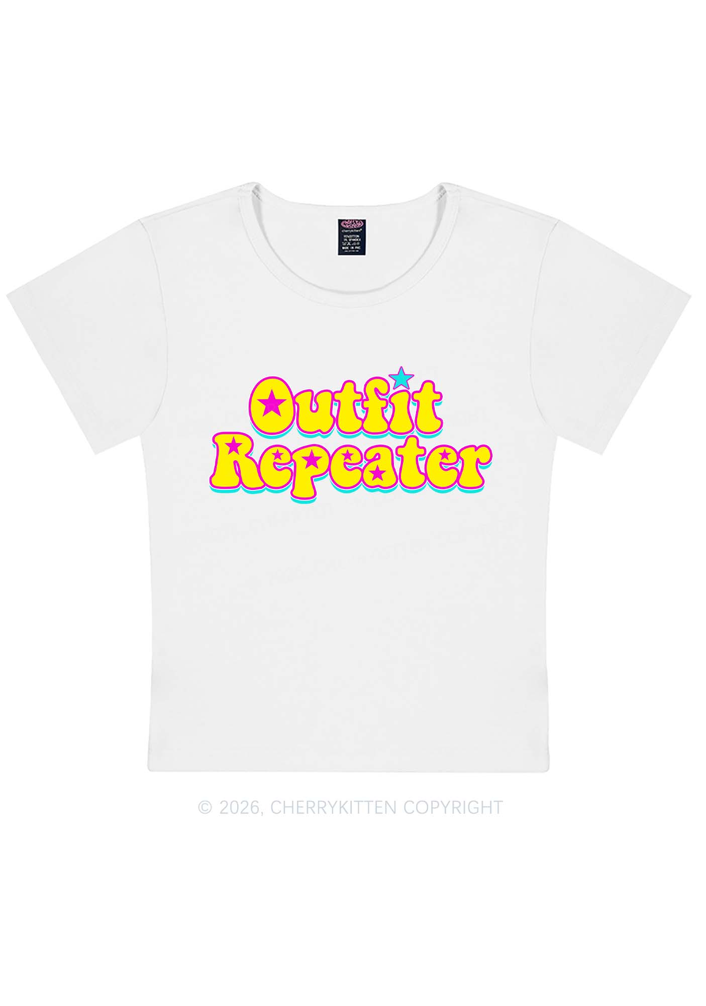 Outfit Repeater Y2K Baby Tee Cherrykitten