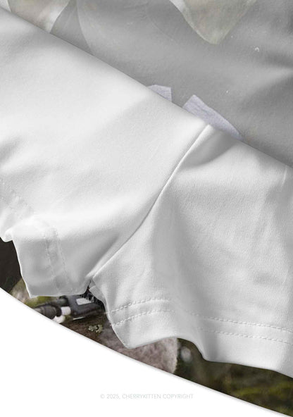 Custom Face Y2K Print Mini Skirt Cherrykitten