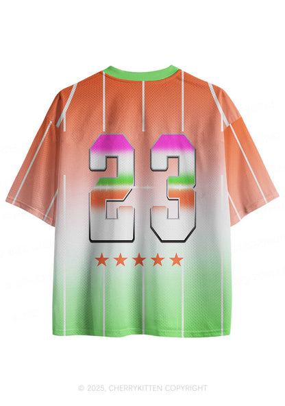 Custom Orange Freak Y2K Sport Jersey Shirts Cherrykitten