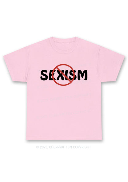 Stop Sexism Y2K Chunky Shirt Cherrykitten