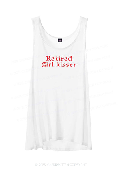Retired Girl Kisser Pride Y2K Sheer Boyfriend Tank Cherrykitten