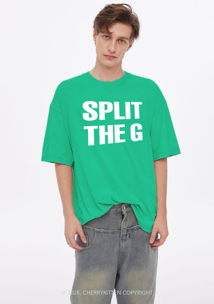 Split The G St Patricks Y2K Shirts Washed Tee Cherrykitten