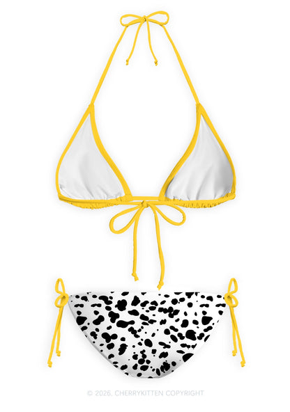 Spotted Star Girl Y2K Print Bikini Set Cherrykitten